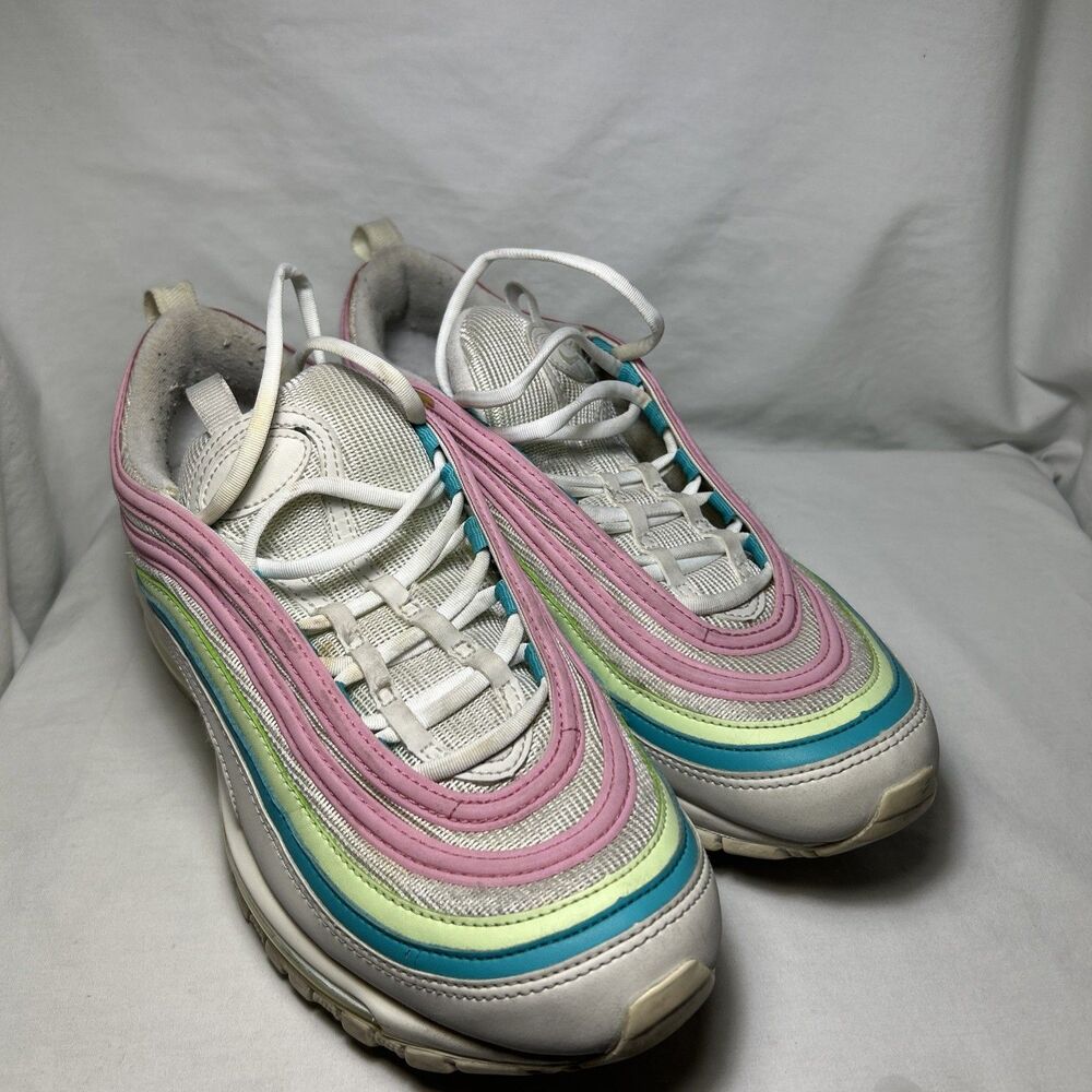 Nike Air Max 97 Easter 2020 Women's Running Shoes SZ 9.5 White/Pink, CW7017-100